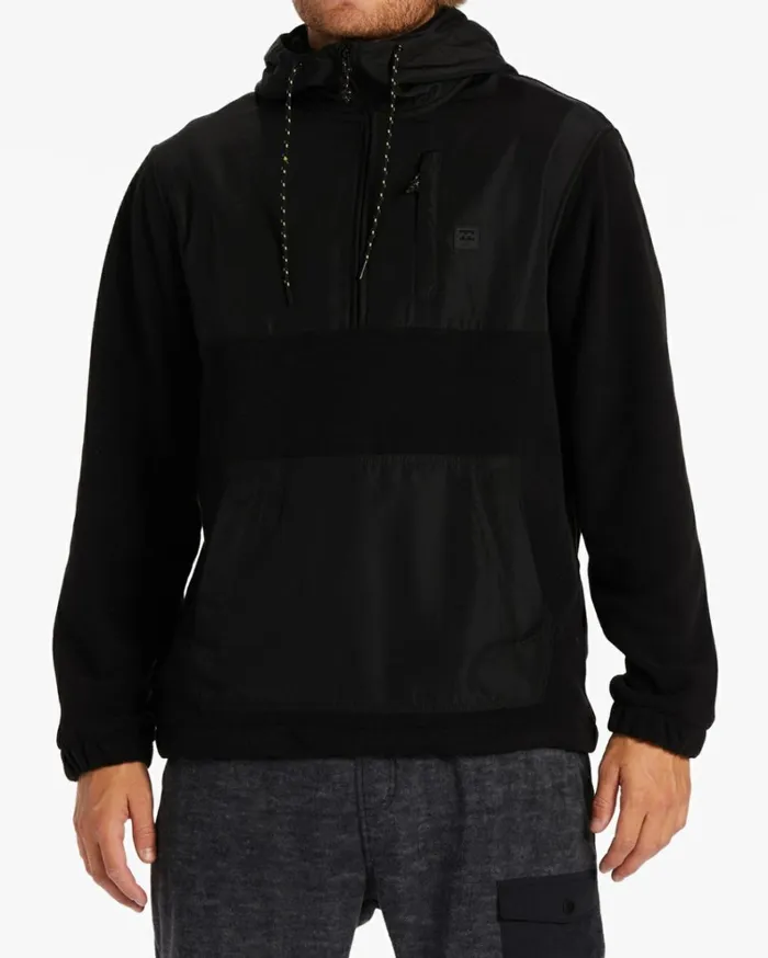 Boundary Graphene HalfZip Fleece Black Heather Men Billabong Hoodies and Fleece