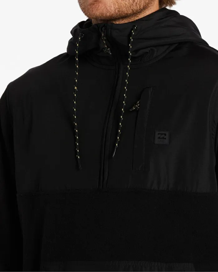 Boundary Graphene HalfZip Fleece Black Heather Men Billabong Hoodies and Fleece