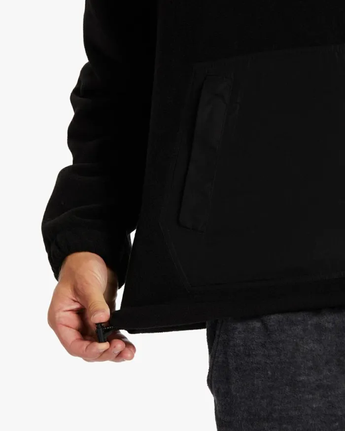 Boundary Graphene HalfZip Fleece Black Heather Men Billabong Hoodies and Fleece