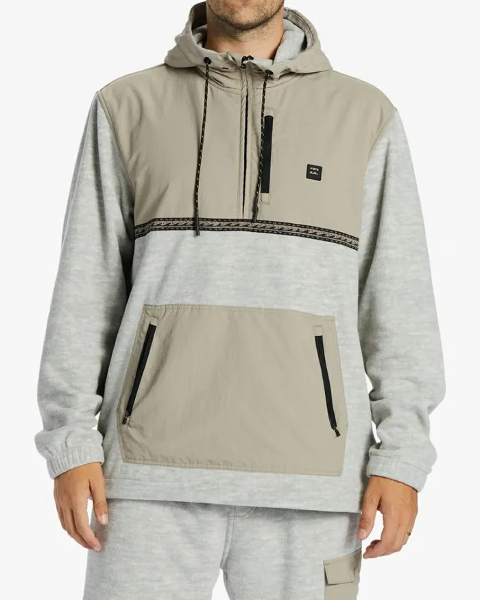 Boundary Graphene HalfZip Fleece Oatmeal Heather Men Billabong Hoodies and Fleece
