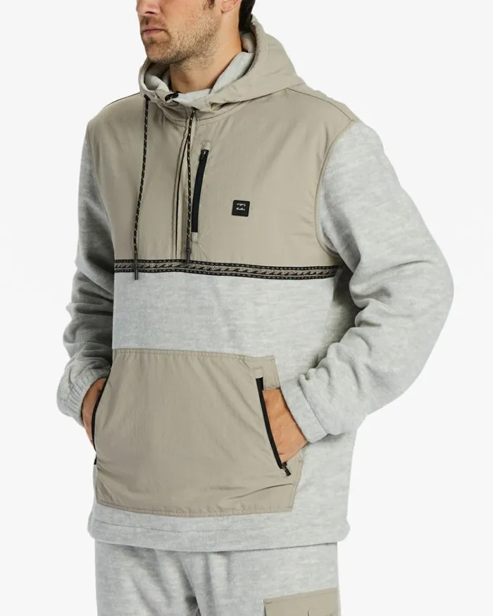Boundary Graphene HalfZip Fleece Oatmeal Heather Men Billabong Hoodies and Fleece