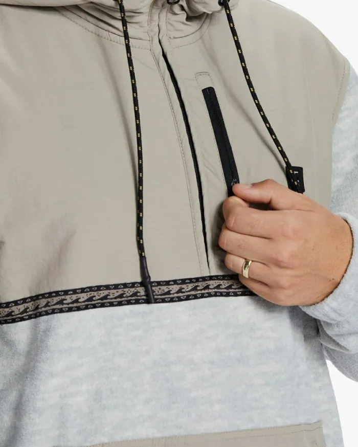 Boundary Graphene HalfZip Fleece Oatmeal Heather Men Billabong Hoodies and Fleece