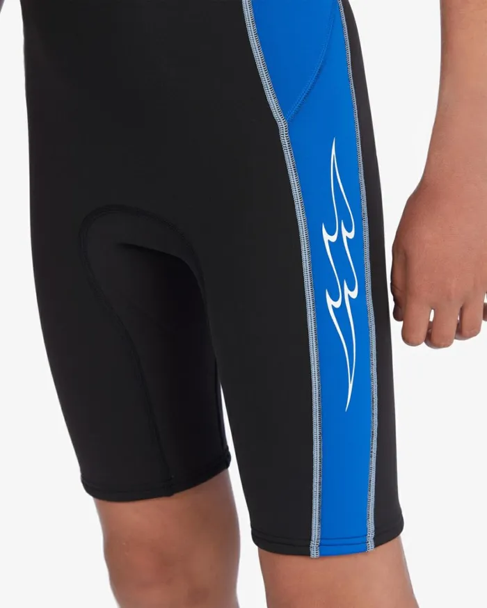Boy039s 22mm Absolute Short Sleeve Back Zip Springsuit Harbor Kids Billabong Boys039 Wetsuits