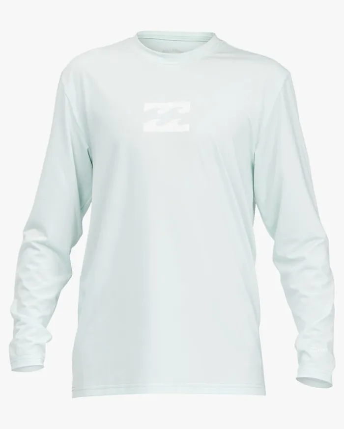 Boy039s 27 All Day Wave Loose Fit Long Sleeve Surf Tee White Kids Billabong Toddlers and Boys 27 Yrs