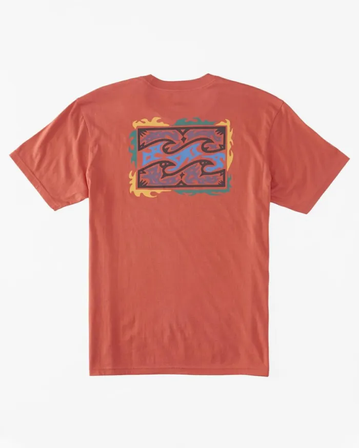 Boy039s 27 Crayon Wave TShirt Coral Men Billabong TShirts