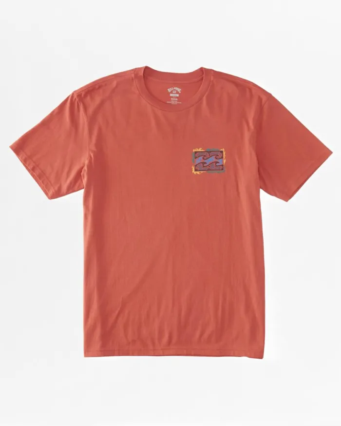 Boy039s 27 Crayon Wave TShirt Coral Men Billabong TShirts