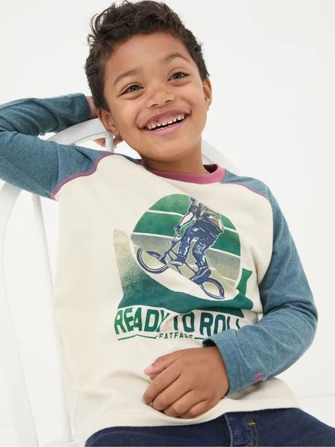 Boys Fatface TShirts and Polos Natural Bike Graphic TShirt Boys Fatface TShirts and Polos Natural Bike Graphic TShirt