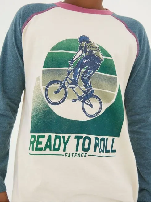 Boys Fatface TShirts and Polos Natural Bike Graphic TShirt Boys Fatface TShirts and Polos Natural Bike Graphic TShirt