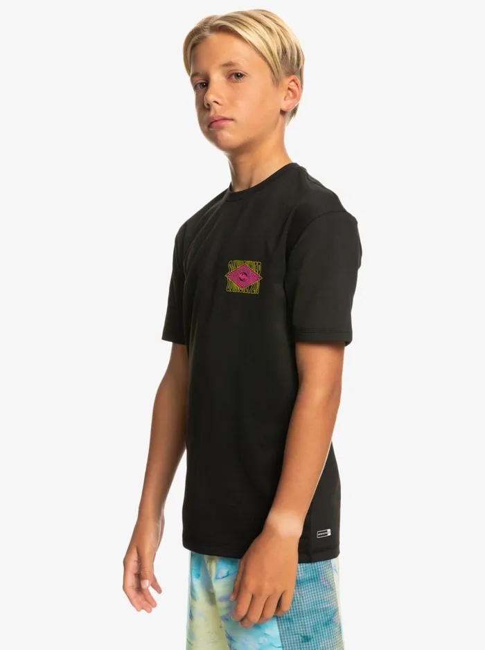Boys Quiksilver Rashguards Boy039s 816 Radical Surf UPF 50 Surf TShirt Black Boys Quiksilver Rashguards Boy039s 816 Radical Surf UPF 50 Surf TShirt Black