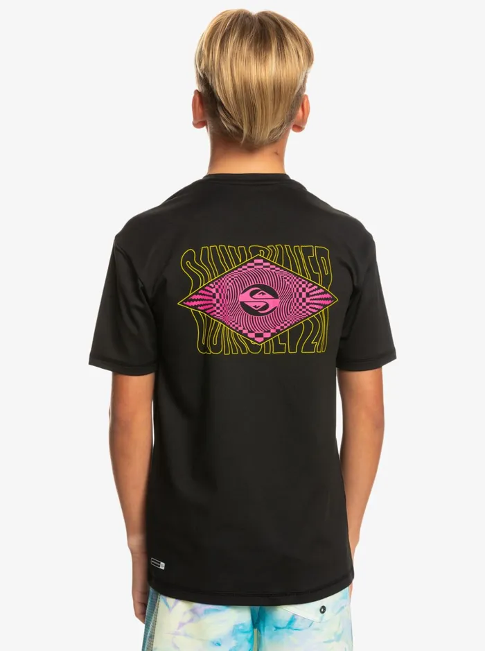 Boys Quiksilver Rashguards Boy039s 816 Radical Surf UPF 50 Surf TShirt Black Boys Quiksilver Rashguards Boy039s 816 Radical Surf UPF 50 Surf TShirt Black