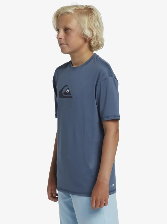 Boys Quiksilver Rashguards Boy039s 816 Solid Streak Ls Youth LSL Surf Tee Bering Sea Boys Quiksilver Rashguards Boy039s 816 Solid Streak Ls Youth LSL Surf Tee Bering Sea