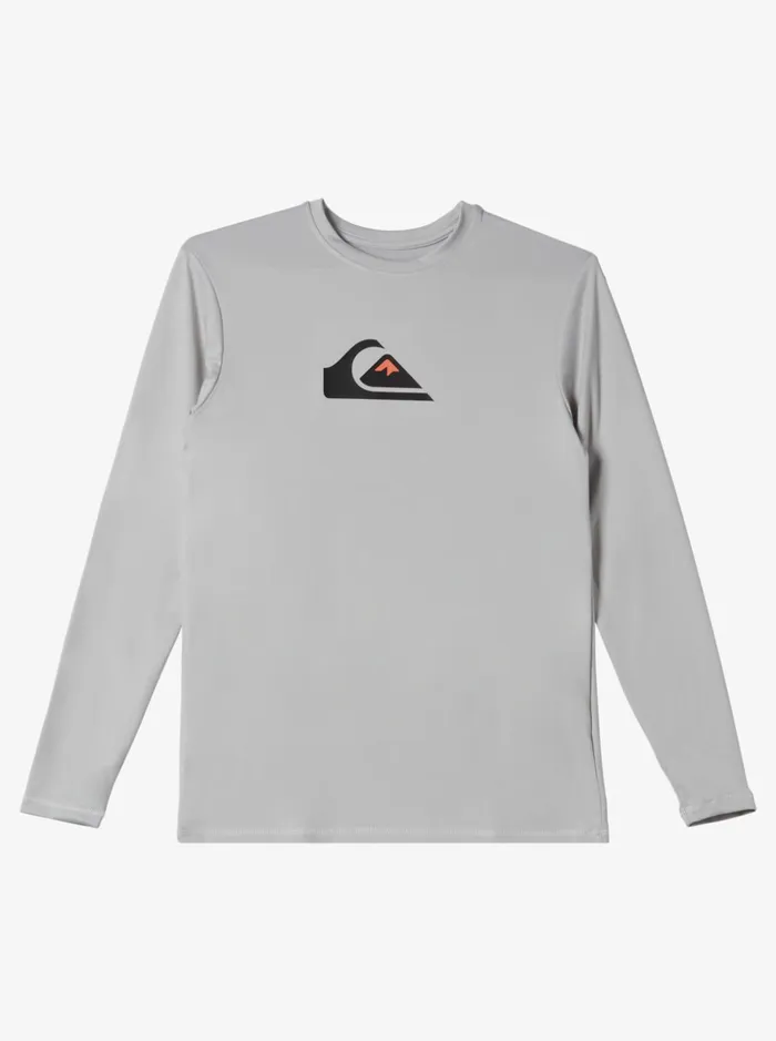 Boys Quiksilver Rashguards Boy039s 816 Solid Streak Ls Youth LSL Surf Tee Gray Violet Boys Quiksilver Rashguards Boy039s 816 Solid Streak Ls Youth LSL Surf Tee Gray Violet