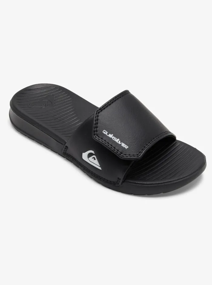 Boys Quiksilver Sandals Boy039s 816 Bright Coast Adjust Sliders Blackwhiteblack Boys Quiksilver Sandals Boy039s 816 Bright Coast Adjust Sliders Blackwhiteblack