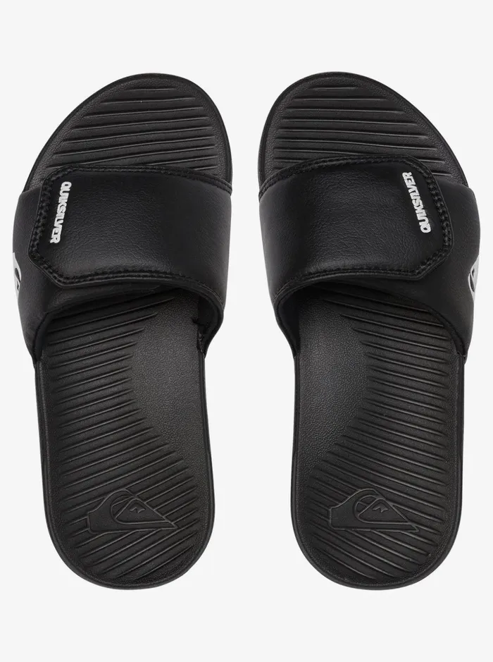 Boys Quiksilver Sandals Boy039s 816 Bright Coast Adjust Sliders Blackwhiteblack Boys Quiksilver Sandals Boy039s 816 Bright Coast Adjust Sliders Blackwhiteblack