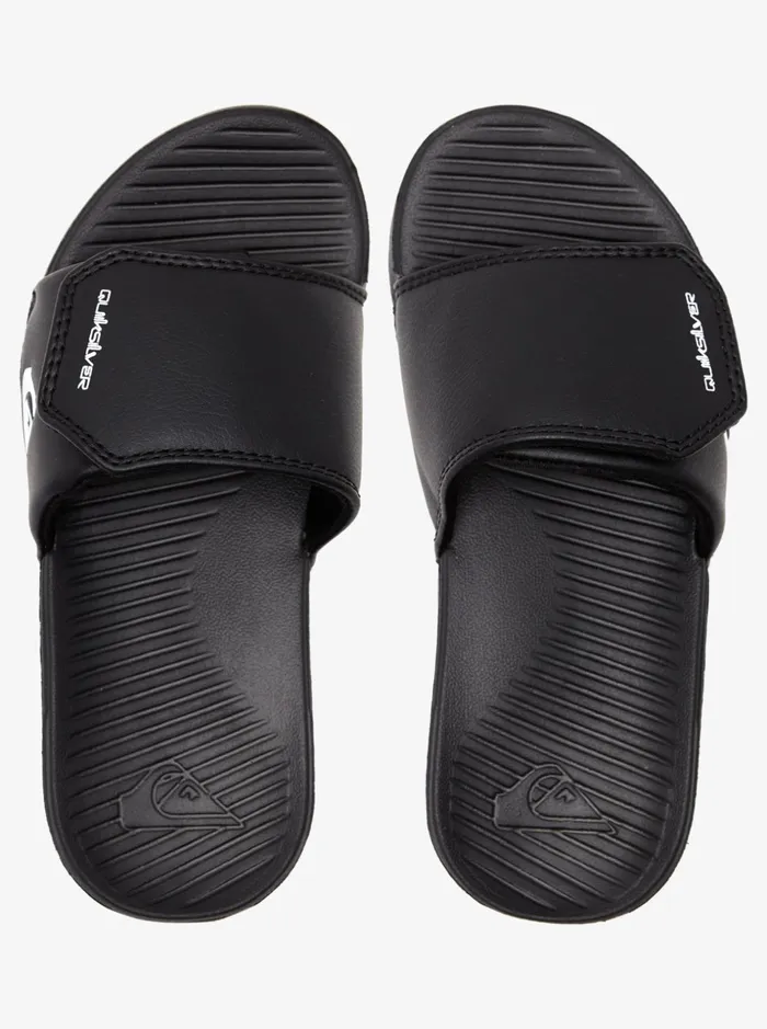 Boys Quiksilver Sandals Boy039s 816 Bright Coast Adjust Sliders Blackwhiteblack Boys Quiksilver Sandals Boy039s 816 Bright Coast Adjust Sliders Blackwhiteblack