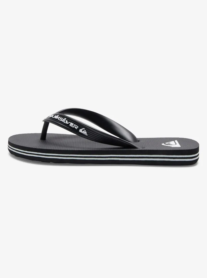 Boys Quiksilver Sandals Boy039s 816 Molokai Core FlipFlops Black 1 Boys Quiksilver Sandals Boy039s 816 Molokai Core FlipFlops Black 1