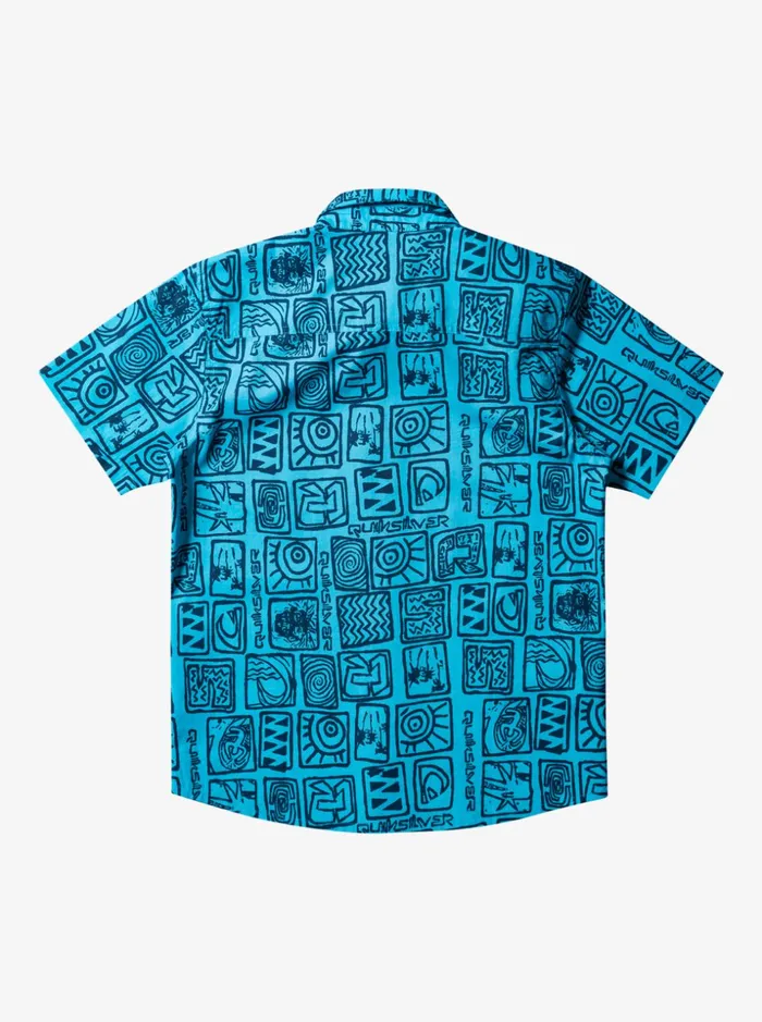 Boys Quiksilver Shirts Grommy Short Sleeve Shirt River Blue Grommy 232 Boys Quiksilver Shirts Grommy Short Sleeve Shirt River Blue Grommy 232