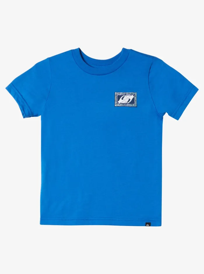 Boys Quiksilver Tees Boy039s 27 Echoed Beat TShirt Turkish Sea