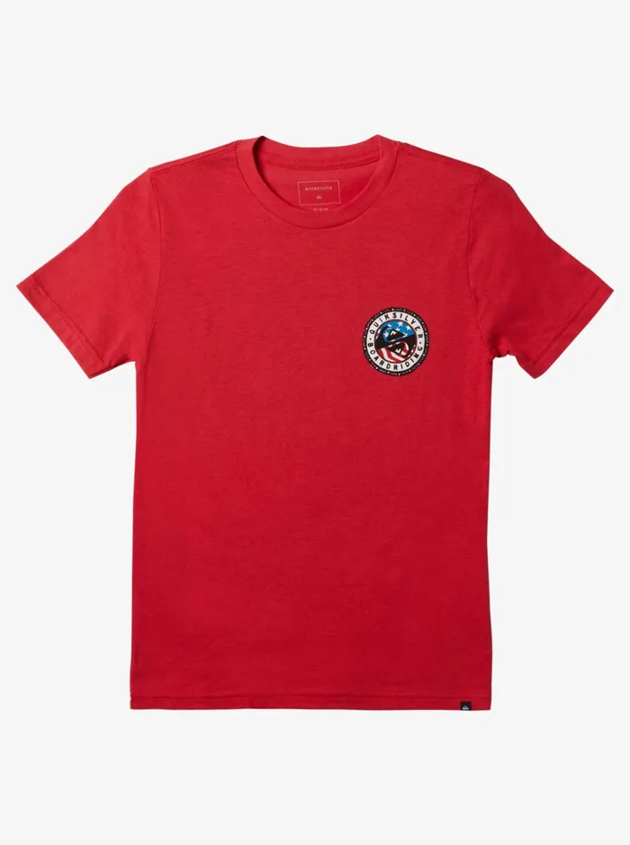 Boys Quiksilver Tees Boy039s 816 Summer Fun TShirt High Risk Red