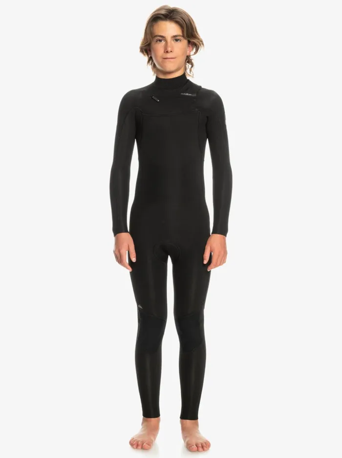 Boys Quiksilver Wetsuits Boy039s 816 32mm Everyday Sessions Chest Zip Wetsuit Black