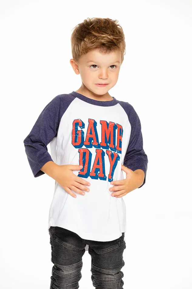 Boys Tops Chaser Brand Game Day Baseball Tee