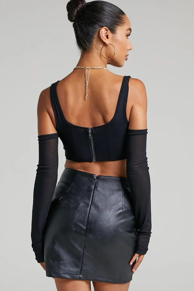 By Dyln 8211 Aria Corset In Black Women Showpo Tops