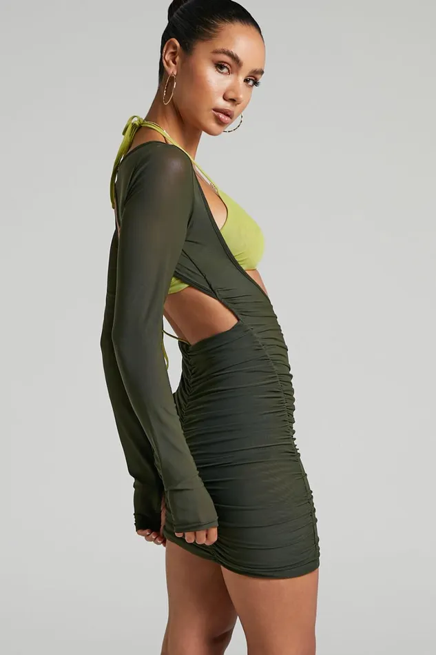 By Dyln 8211 Juna Dress In Green Women Showpo Dresses