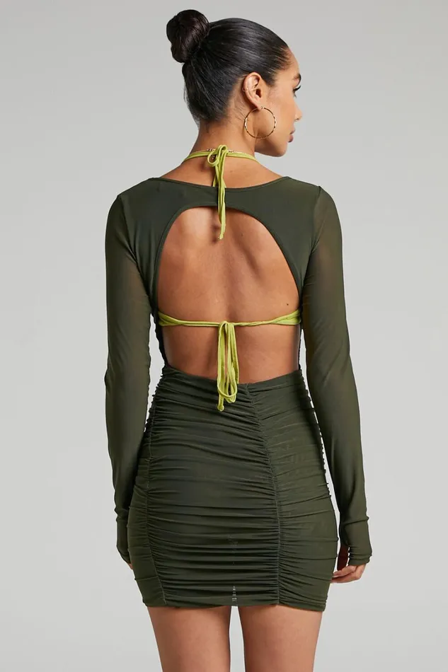 By Dyln 8211 Juna Dress In Green Women Showpo Dresses