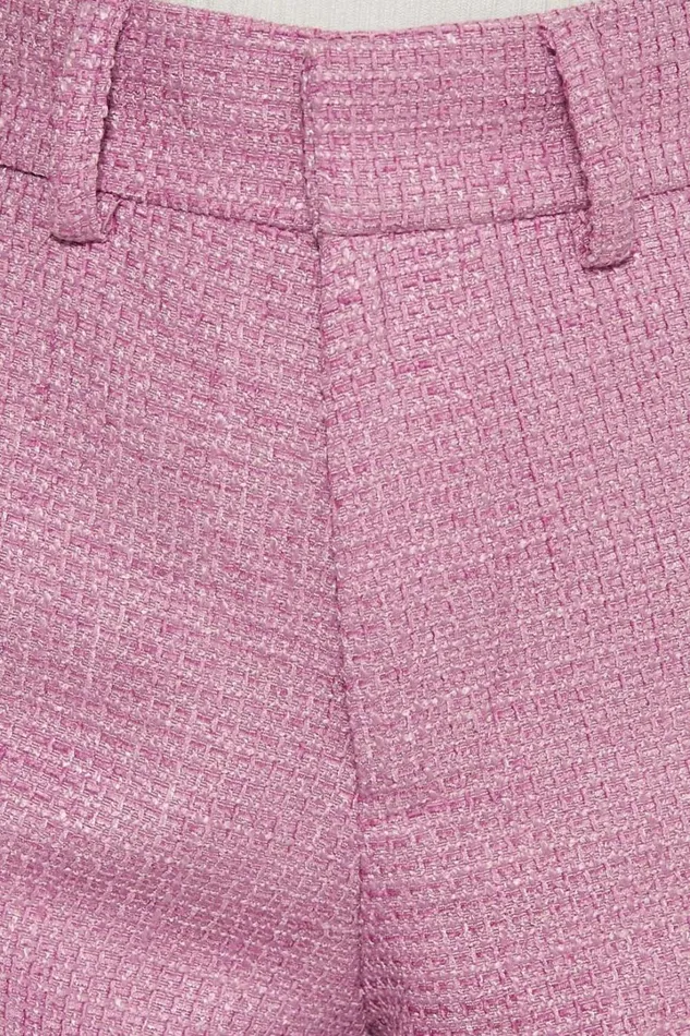Carrie Shorts 8211 High Waisted Tailored Tweed Shorts In Pink Women Showpo Shorts