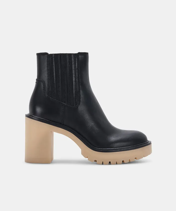 Caster H2O Booties Black Leather Women Dolce Vita Boots and Booties