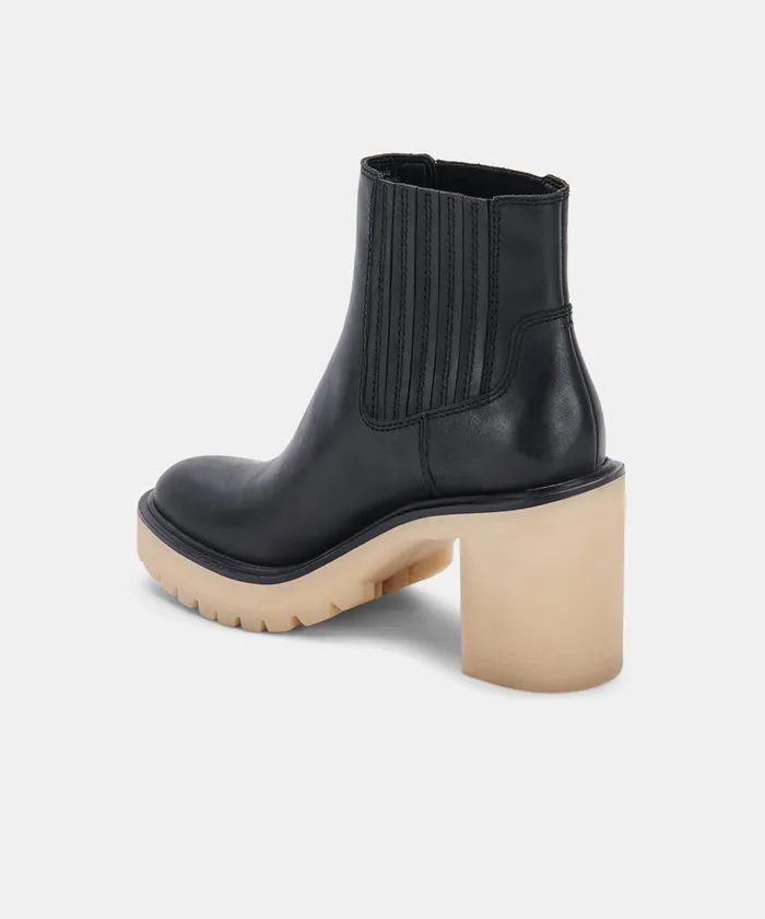 Caster H2O Booties Black Leather Women Dolce Vita Boots and Booties