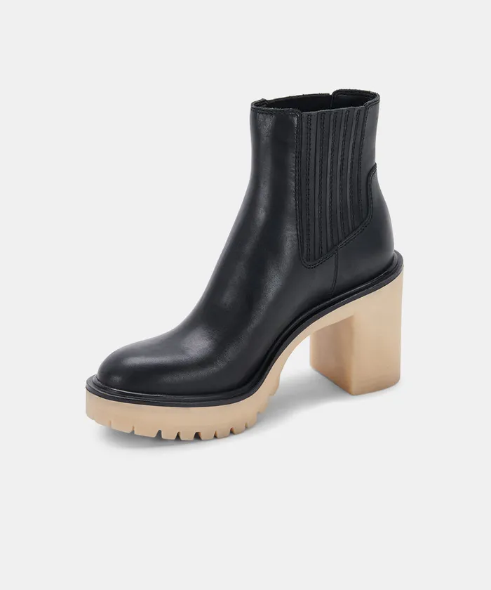 Caster H2O Booties Black Leather Women Dolce Vita Boots and Booties