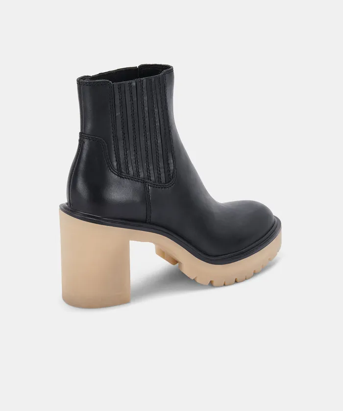 Caster H2O Booties Black Leather Women Dolce Vita Boots and Booties