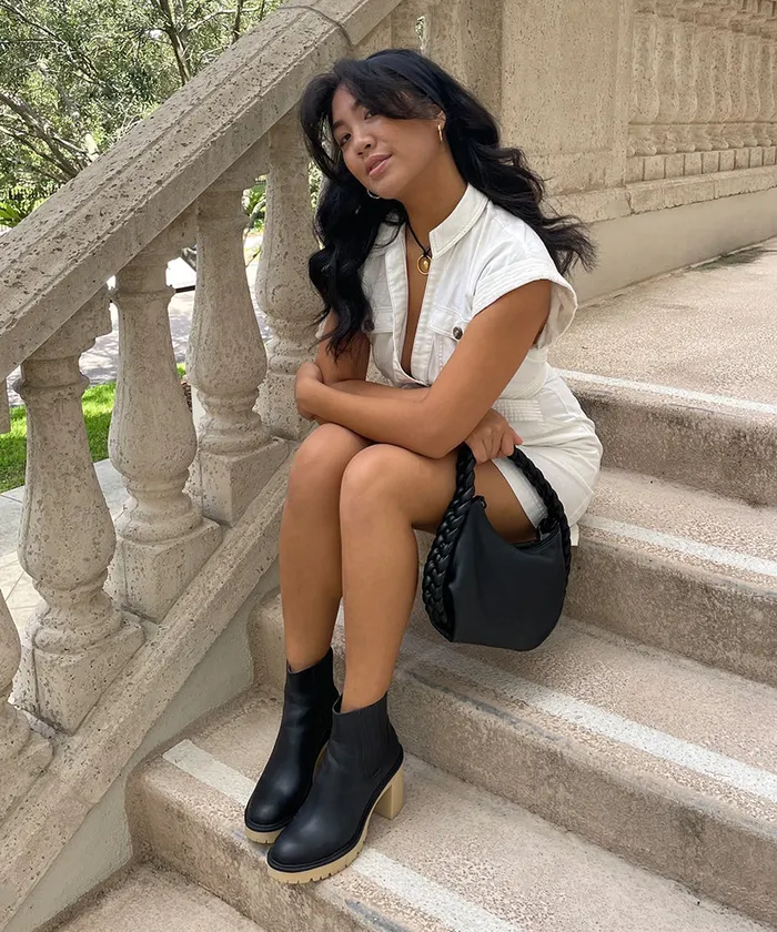 Caster H2O Booties Black Leather Women Dolce Vita Boots and Booties