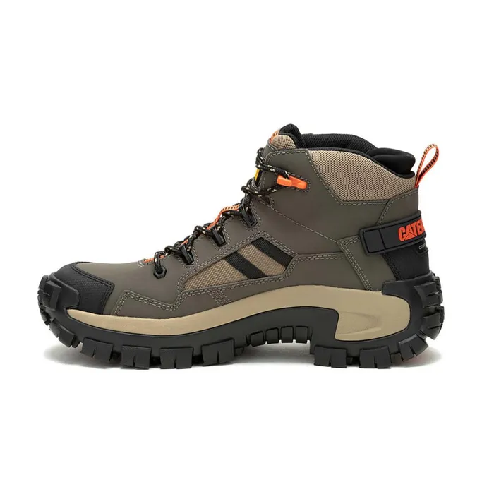 Cat Footwear Boots Men039s Invader Mid Vent Composite Toe Work Boot Bungee Cord 8211 Men