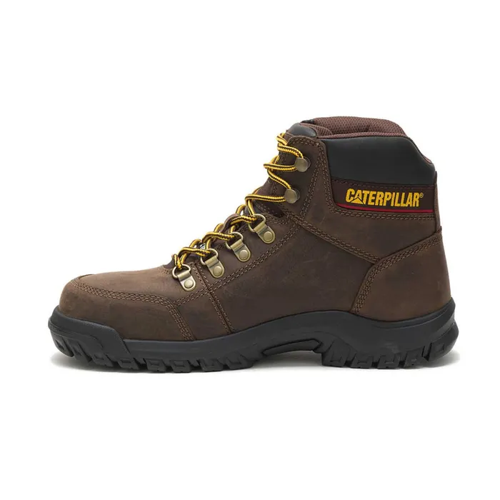 Cat Footwear Boots Men039s Outline Steel Toe Work Boot Seal Brown 8211 Men