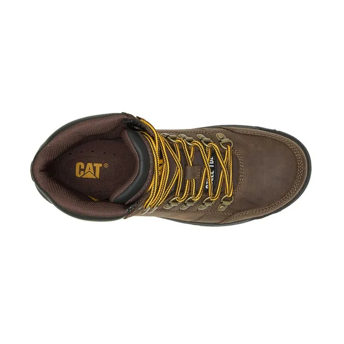 Cat Footwear Boots Men039s Outline Steel Toe Work Boot Seal Brown 8211 Men