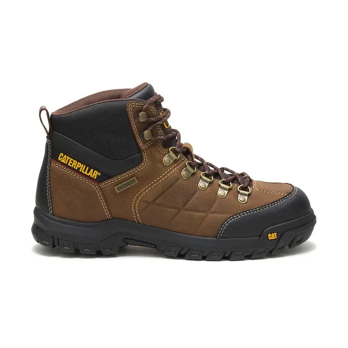 Cat Footwear Boots Men039s Threshold Waterproof Work Boot Real Brown 8211 Men
