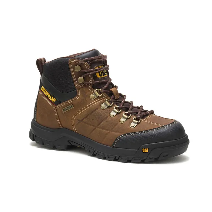 Cat Footwear Boots Men039s Threshold Waterproof Work Boot Real Brown 8211 Men