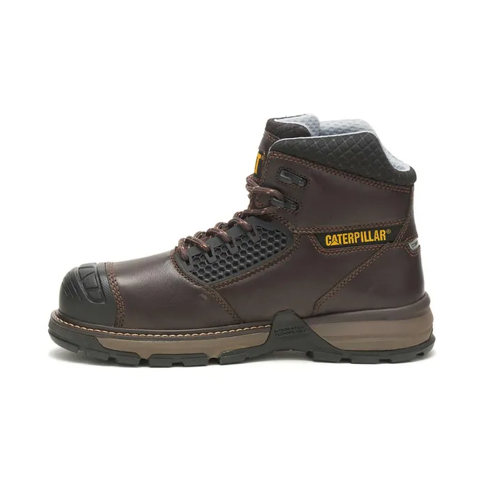 Cat Footwear Composite Toe Men039s Excavator Superlite Cool Carbon Composite Toe Work Boot Dark Brown 8211 Men