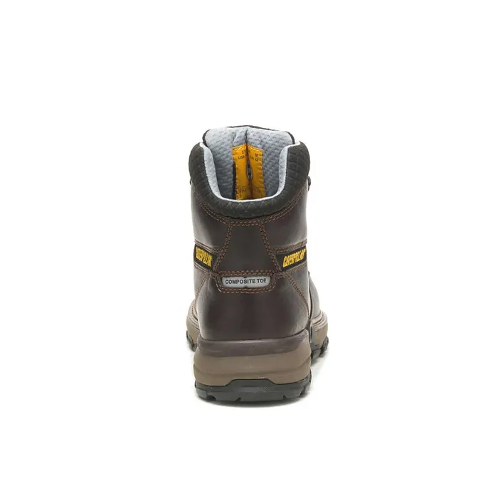 Cat Footwear Composite Toe Men039s Excavator Superlite Cool Carbon Composite Toe Work Boot Dark Brown 8211 Men