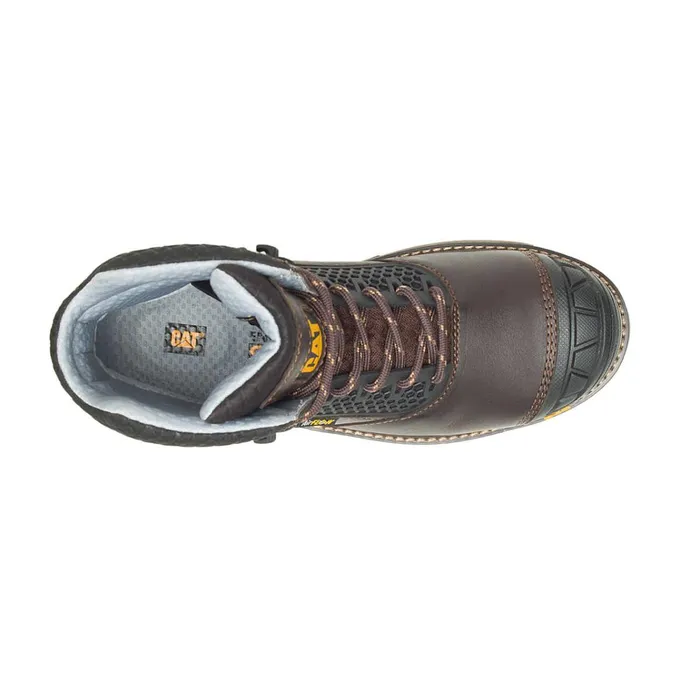 Cat Footwear Composite Toe Men039s Excavator Superlite Cool Carbon Composite Toe Work Boot Dark Brown 8211 Men
