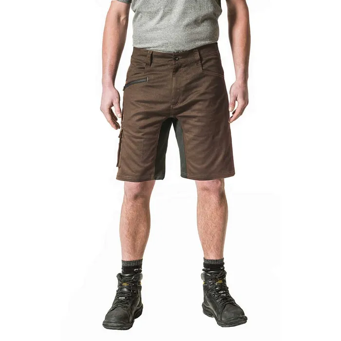 Cat Footwear Pants Men039s Operator Flex Short Brown 8211 Men