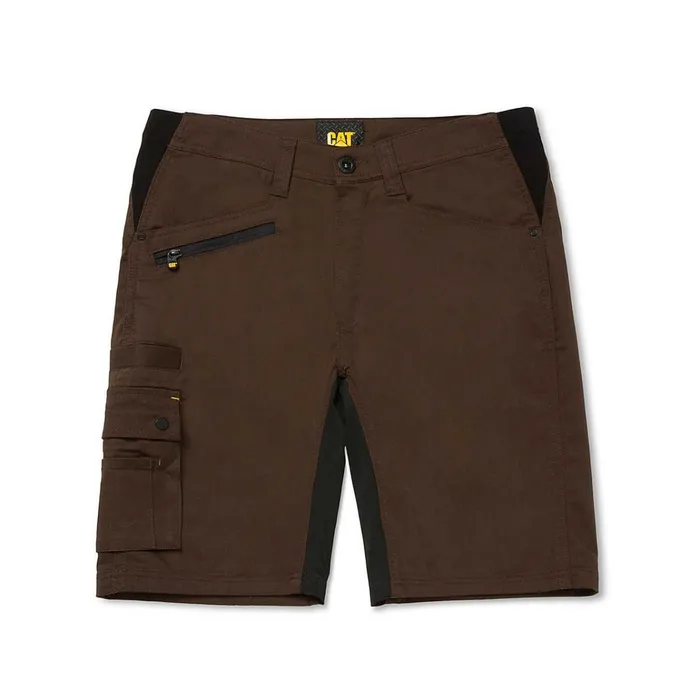 Cat Footwear Pants Men039s Operator Flex Short Brown 8211 Men