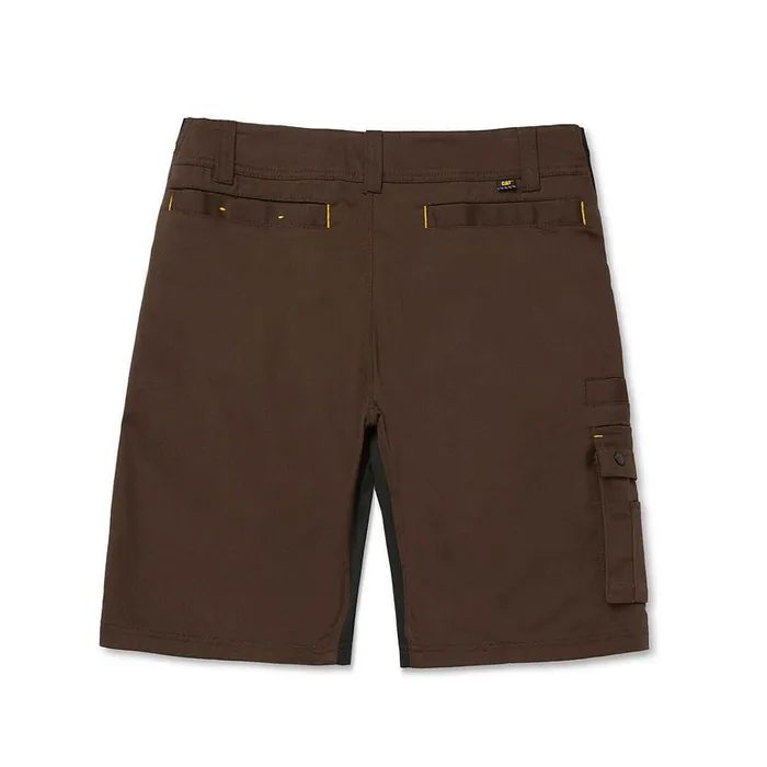 Cat Footwear Pants Men039s Operator Flex Short Brown 8211 Men