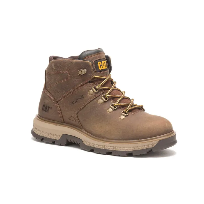 Cat Footwear Soft Toe Men039s Exposition Hiker Waterproof Work Boot Pyramid 8211 Men