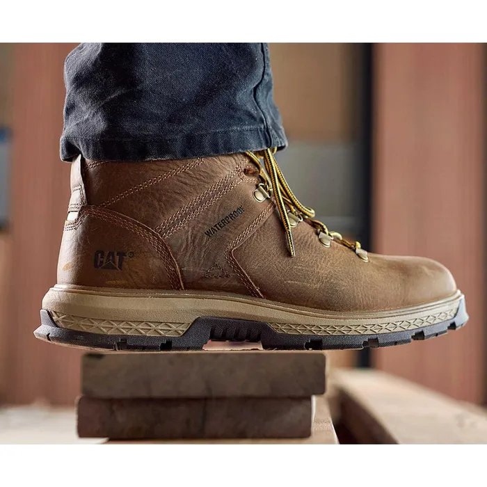 Cat Footwear Soft Toe Men039s Exposition Hiker Waterproof Work Boot Pyramid 8211 Men