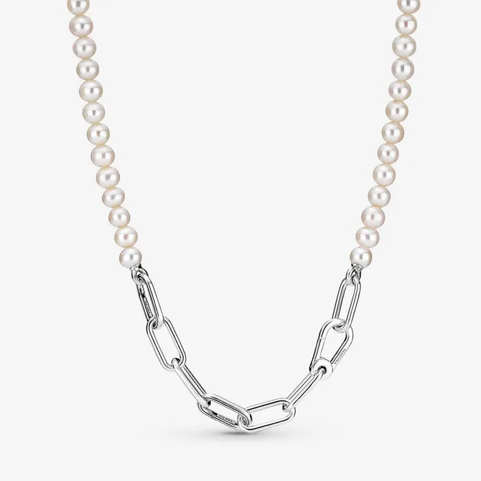 Chain Necklaces Women Pandora Online ME Treated Freshwater Cultured Pearl Necklace