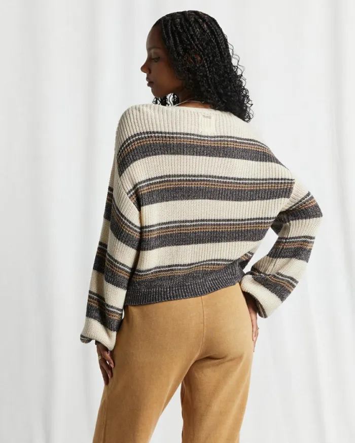 Changing Tides Pullover Sweater Black Pebble Women Billabong Sweaters