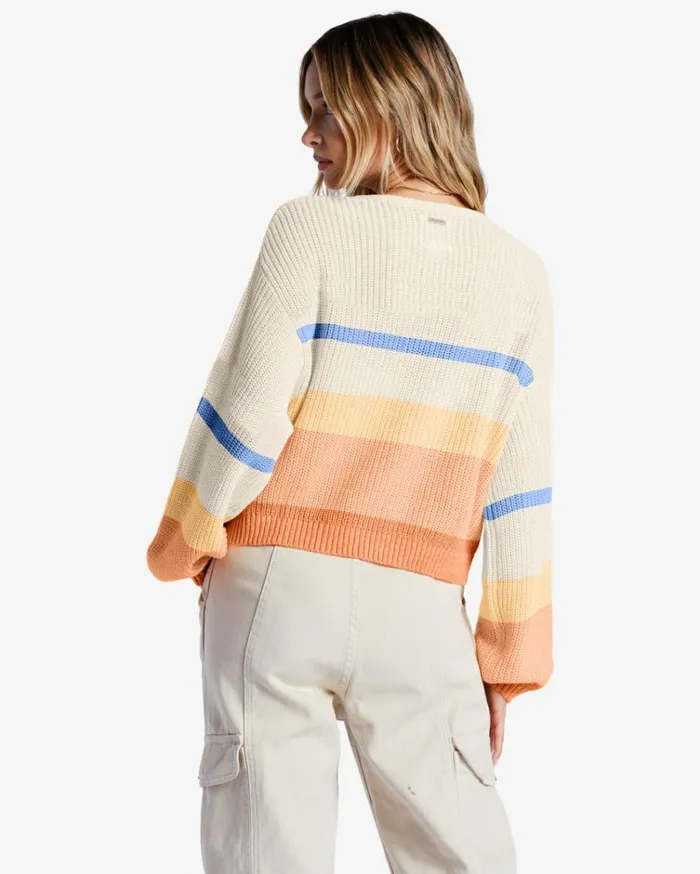 Changing Tides Pullover Sweater Light Melon Women Billabong Sweaters